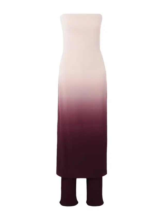 Strapless Layered Dégradé Jersey Jumpsuit Strapless Layered Dégradé Jersey Jumpsuit