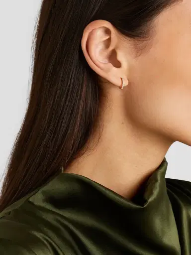 Anita Ko Huggies 18-karat Gold Diamond Earrings | Thumbnail 4