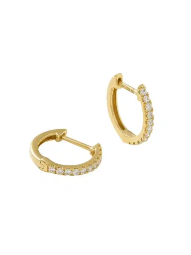 Anita Ko Huggies 18-karat Gold Diamond Earrings | Thumbnail 1