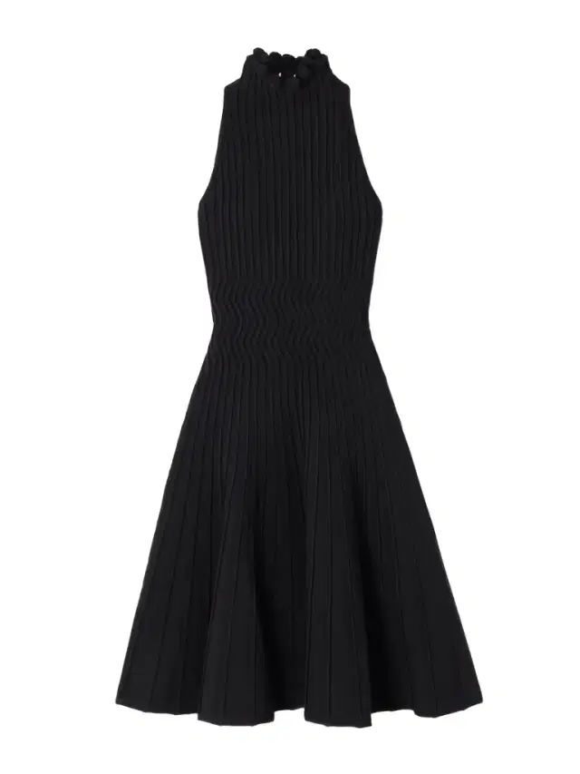 Ribbed-knit Turtleneck Dress