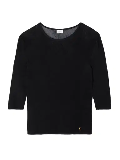 Saint Laurent Embellished Knitted Top | Thumbnail 1 Saint Laurent Embellished Knitted Top | Thumbnail 1
