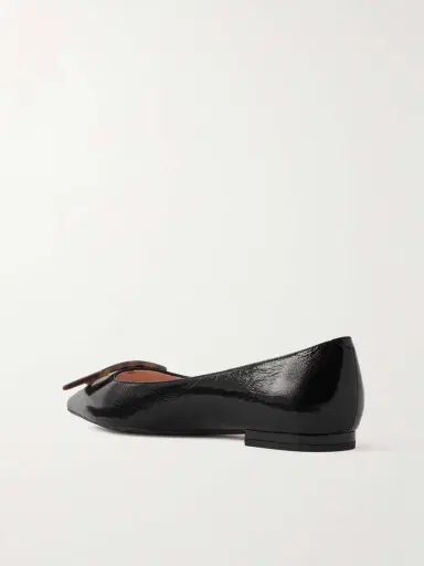 Roger Vivier Gommettine Buckled Glossed Crinkled-leather Ballet Flats | Thumbnail 3 Roger Vivier Gommettine Buckled Glossed Crinkled-leather Ballet Flats | Thumbnail 3