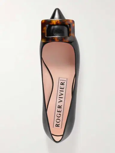 Roger Vivier Gommettine Buckled Glossed Crinkled-leather Ballet Flats | Thumbnail 5 Roger Vivier Gommettine Buckled Glossed Crinkled-leather Ballet Flats | Thumbnail 5