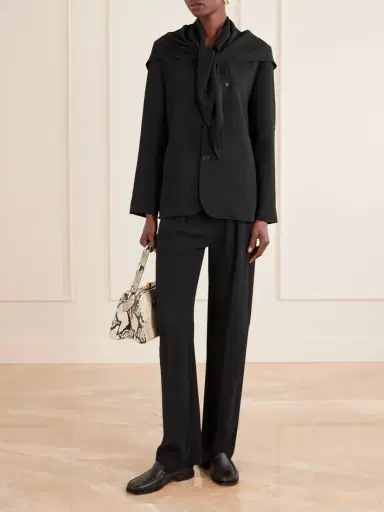 Kallmeyer Jamie Tie-detailed Cady Blazer | Thumbnail 2 Kallmeyer Jamie Tie-detailed Cady Blazer | Thumbnail 2