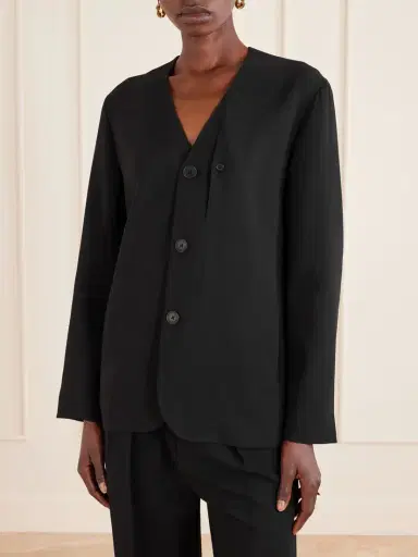 Kallmeyer Jamie Tie-detailed Cady Blazer | Thumbnail 3 Kallmeyer Jamie Tie-detailed Cady Blazer | Thumbnail 3