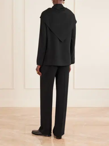 Kallmeyer Jamie Tie-detailed Cady Blazer | Thumbnail 4 Kallmeyer Jamie Tie-detailed Cady Blazer | Thumbnail 4