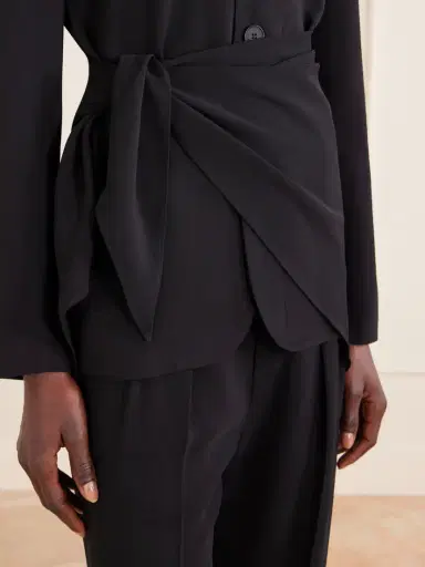 Kallmeyer Jamie Tie-detailed Cady Blazer | Thumbnail 5 Kallmeyer Jamie Tie-detailed Cady Blazer | Thumbnail 5