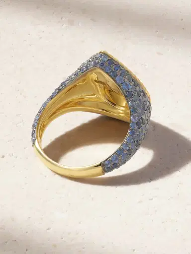 Yvonne Léon Poire 9-karat Gold Sapphire Ring | Thumbnail 3 Yvonne Léon Poire 9-karat Gold Sapphire Ring | Thumbnail 3