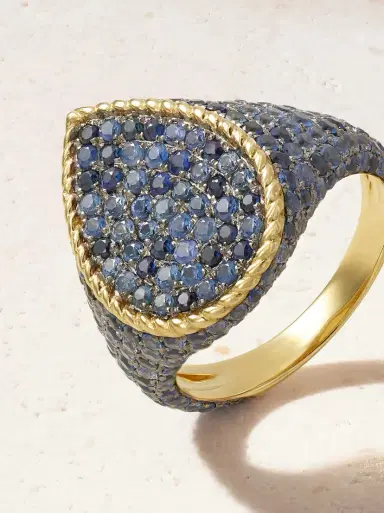 Yvonne Léon Poire 9-karat Gold Sapphire Ring | Thumbnail 4 Yvonne Léon Poire 9-karat Gold Sapphire Ring | Thumbnail 4
