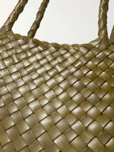 Dragon Diffusion Santa Croce Big Woven Leather Tote | Thumbnail 4
