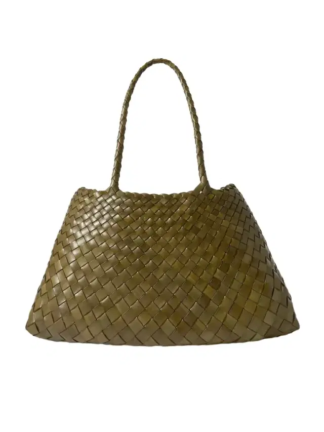 Santa Croce Big Woven Leather Tote