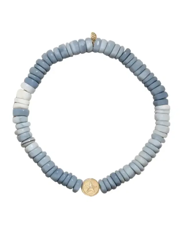 Starfish Clam 14-karat Gold, Opal And Diamond Bracelet
