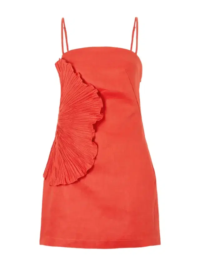 ANDRES OTALORA Respiro Lento Embellished Linen Mini Dress
