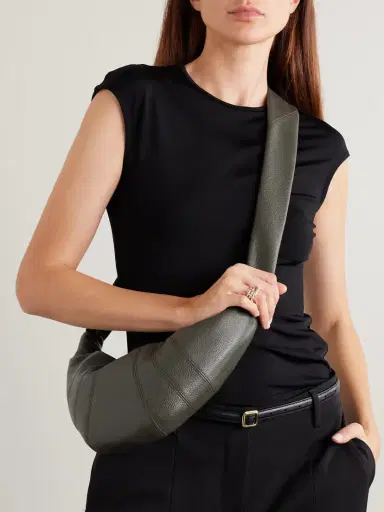 Lemaire Croissant Small Paneled Textured-leather Shoulder Bag | Thumbnail 2 Lemaire Croissant Small Paneled Textured-leather Shoulder Bag | Thumbnail 2