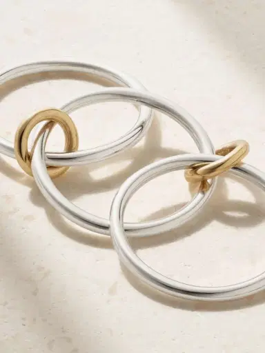 Spinelli Kilcollin Solarium Set Of Three Sterling Silver And 18-karat Gold Rings | Thumbnail 4 Spinelli Kilcollin Solarium Set Of Three Sterling Silver And 18-karat Gold Rings | Thumbnail 4