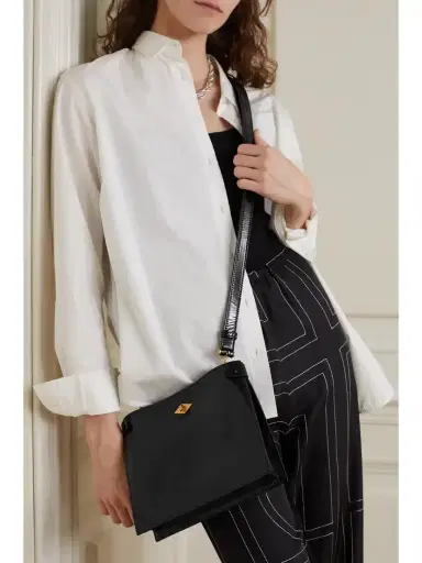 Métier Stowaway Glossed-leather Shoulder Bag | Thumbnail 2