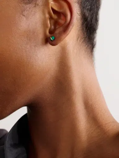 Melissa Joy Manning 14-karat Recycled Gold Malachite Earrings | Thumbnail 2