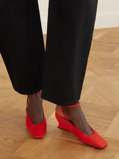 Alaïa 60 Suede Wedge Pumps | Thumbnail 2