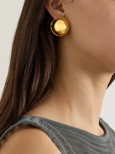 Alaïa Sphere Gold-tone Earrings | Thumbnail 2