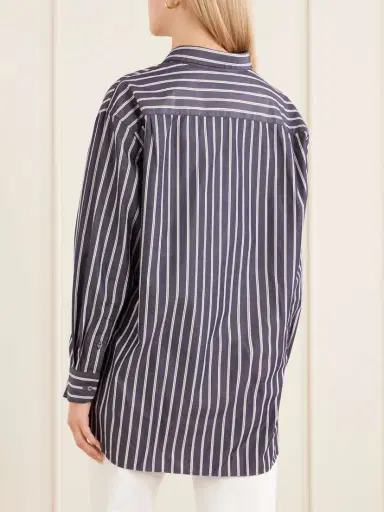 Nili Lotan Yorke Striped Cotton Shirt | Thumbnail 4