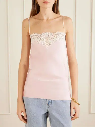Stella McCartney Lace-trimmed Satin Camisole | Thumbnail 3 Stella McCartney Lace-trimmed Satin Camisole | Thumbnail 3