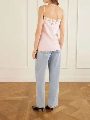 Stella McCartney Lace-trimmed Satin Camisole | Thumbnail 4 Stella McCartney Lace-trimmed Satin Camisole | Thumbnail 4