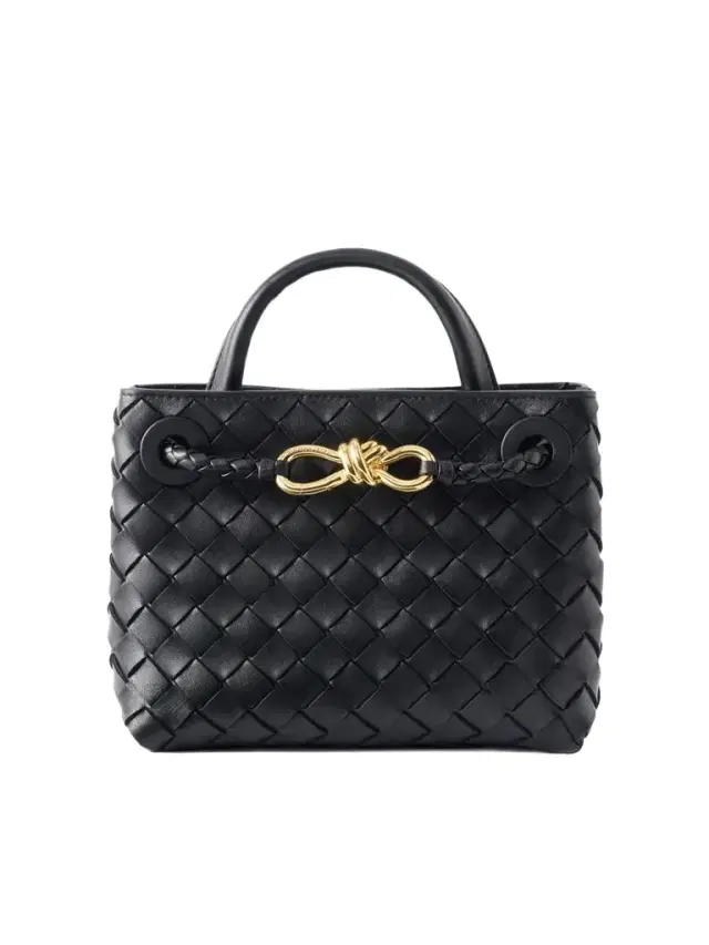 Mini Andiamo Intrecciato Leather Tote
