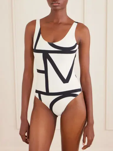 TOTEME Monogram Swimsuit | Thumbnail 2 TOTEME Monogram Swimsuit | Thumbnail 2