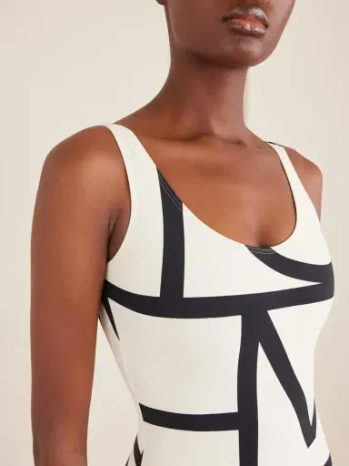 TOTEME Monogram Swimsuit | Thumbnail 4 TOTEME Monogram Swimsuit | Thumbnail 4
