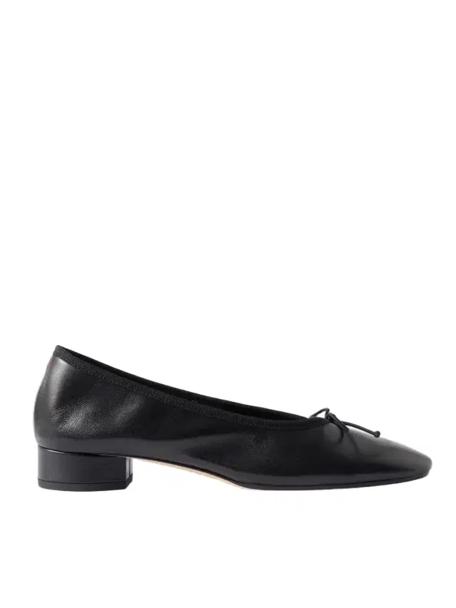 aeyde Onda Bow-detailed Leather Pumps
