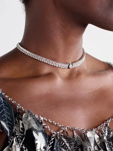 Kamyen 18-karat White Gold, Diamond And Enamel Necklace | Thumbnail 2 Kamyen 18-karat White Gold, Diamond And Enamel Necklace | Thumbnail 2