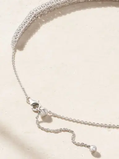 Kamyen 18-karat White Gold, Diamond And Enamel Necklace | Thumbnail 3 Kamyen 18-karat White Gold, Diamond And Enamel Necklace | Thumbnail 3