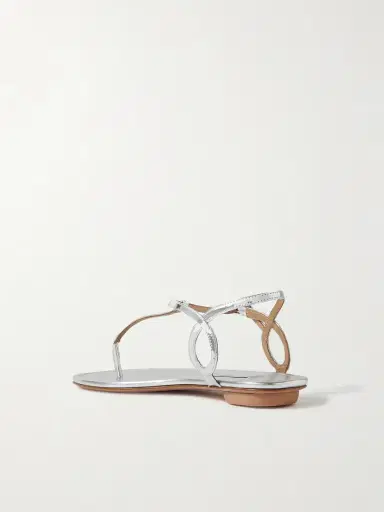 Aquazzura Almost Bare Metallic Leather Sandals | Thumbnail 3 Aquazzura Almost Bare Metallic Leather Sandals | Thumbnail 3