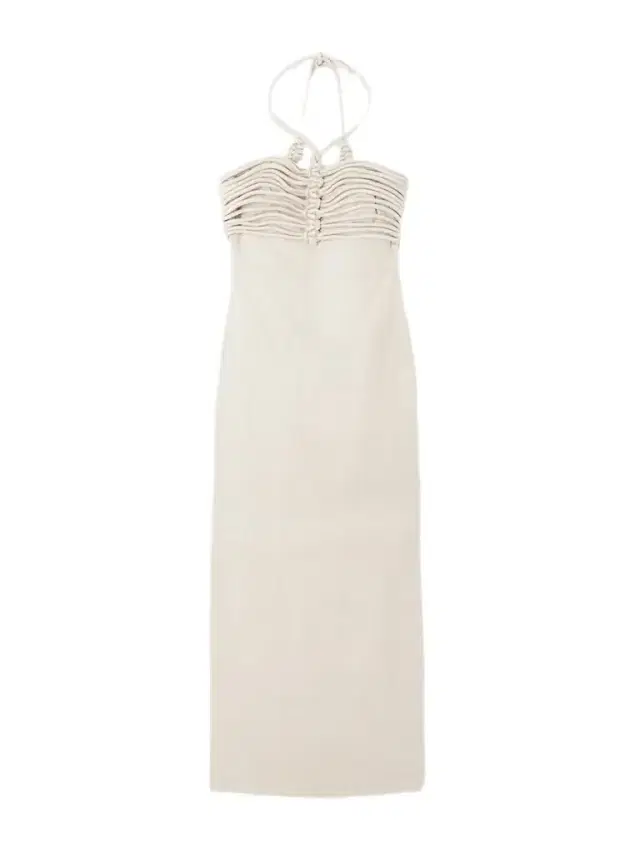 ANDRES OTALORA Mezcalitos Knotted Linen Midi Dress