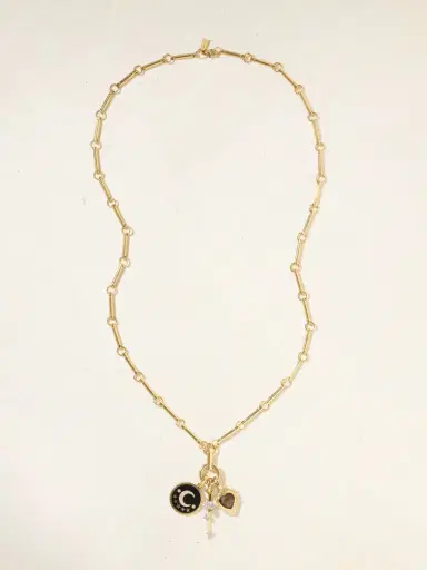 Foundrae 18-karat Gold, Enamel, Diamond And Quartz Necklace | Thumbnail 4 Foundrae 18-karat Gold, Enamel, Diamond And Quartz Necklace | Thumbnail 4