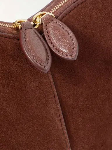 Alaïa Le Coeur Suede And Leather Shoulder Bag | Thumbnail 4