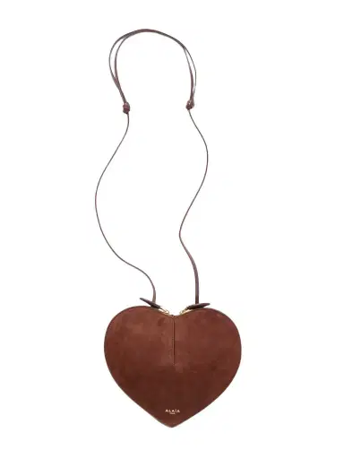 Alaïa Le Coeur Suede And Leather Shoulder Bag | Thumbnail 1