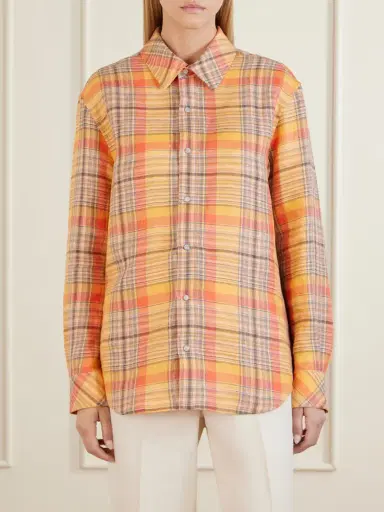 God’s True Cashmere Twilight Checked Linen Shirt | Thumbnail 3 God’s True Cashmere Twilight Checked Linen Shirt | Thumbnail 3
