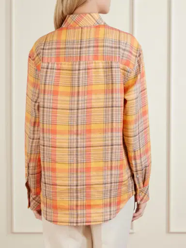 God’s True Cashmere Twilight Checked Linen Shirt | Thumbnail 4 God’s True Cashmere Twilight Checked Linen Shirt | Thumbnail 4