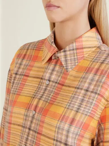 God’s True Cashmere Twilight Checked Linen Shirt | Thumbnail 5 God’s True Cashmere Twilight Checked Linen Shirt | Thumbnail 5