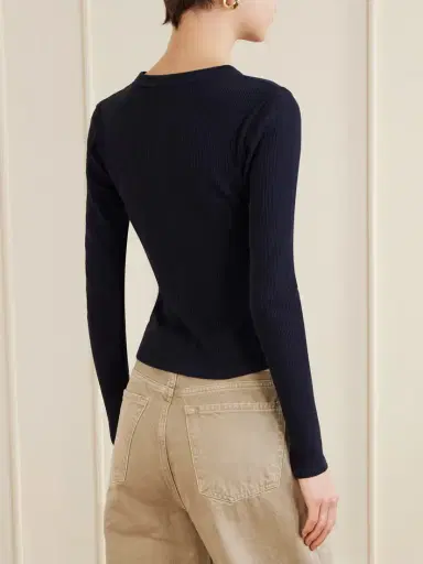Citizens of Humanity Kari Ribbed Stretch-jersey Cardigan | Thumbnail 4 Citizens of Humanity Kari Ribbed Stretch-jersey Cardigan | Thumbnail 4