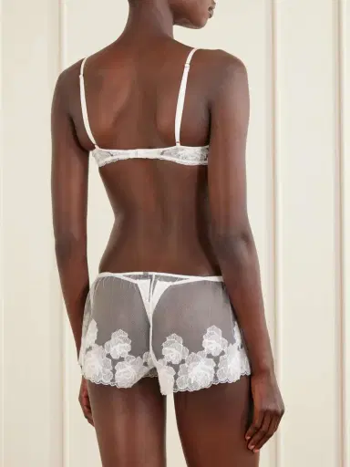 Kiki de Montparnasse Fleur Veloutes Embroidered Mesh Briefs | Thumbnail 3 Kiki de Montparnasse Fleur Veloutes Embroidered Mesh Briefs | Thumbnail 3