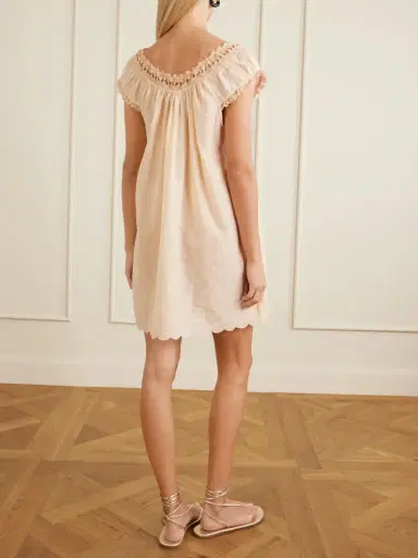 DÔEN Lelia Embroidered Organic Cotton-voile Nightdress | Thumbnail 3 DÔEN Lelia Embroidered Organic Cotton-voile Nightdress | Thumbnail 3