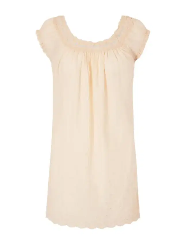 DÔEN Lelia Embroidered Organic Cotton-voile Nightdress