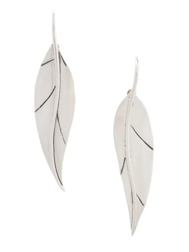 Sophie Buhai Leaf Silver Earrings
