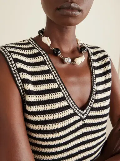 TOHUM Samsara Gold-plated, Seashell And Ceramic Necklace | Thumbnail 2 TOHUM Samsara Gold-plated, Seashell And Ceramic Necklace | Thumbnail 2