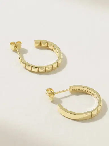 Jennifer Meyer Small Square 18-karat Gold Hoop Earrings | Thumbnail 3