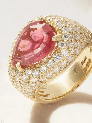 Jacquie Aiche 1-karat Gold, Diamond And Tourmaline Ring | Thumbnail 4