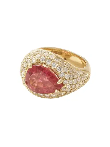 Jacquie Aiche 1-karat Gold, Diamond And Tourmaline Ring | Thumbnail 1