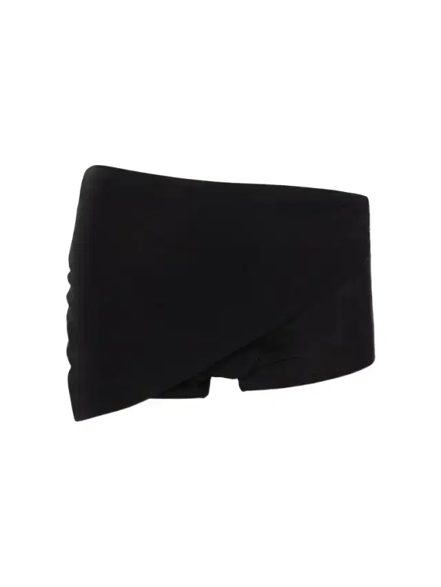 Asymmetric Gathered Jersey Shorts